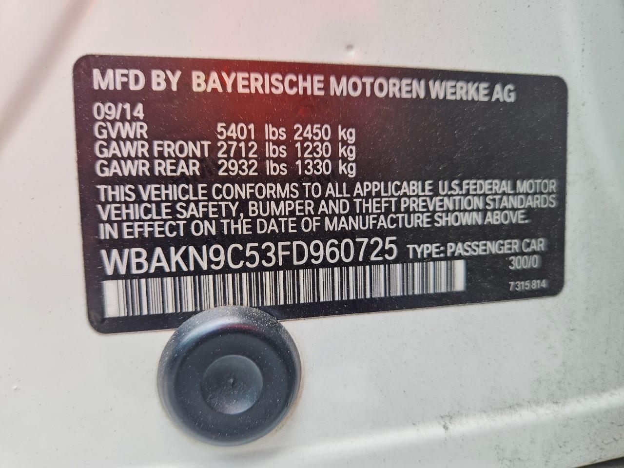 2015 BMW 550 I - zdjęcie 12