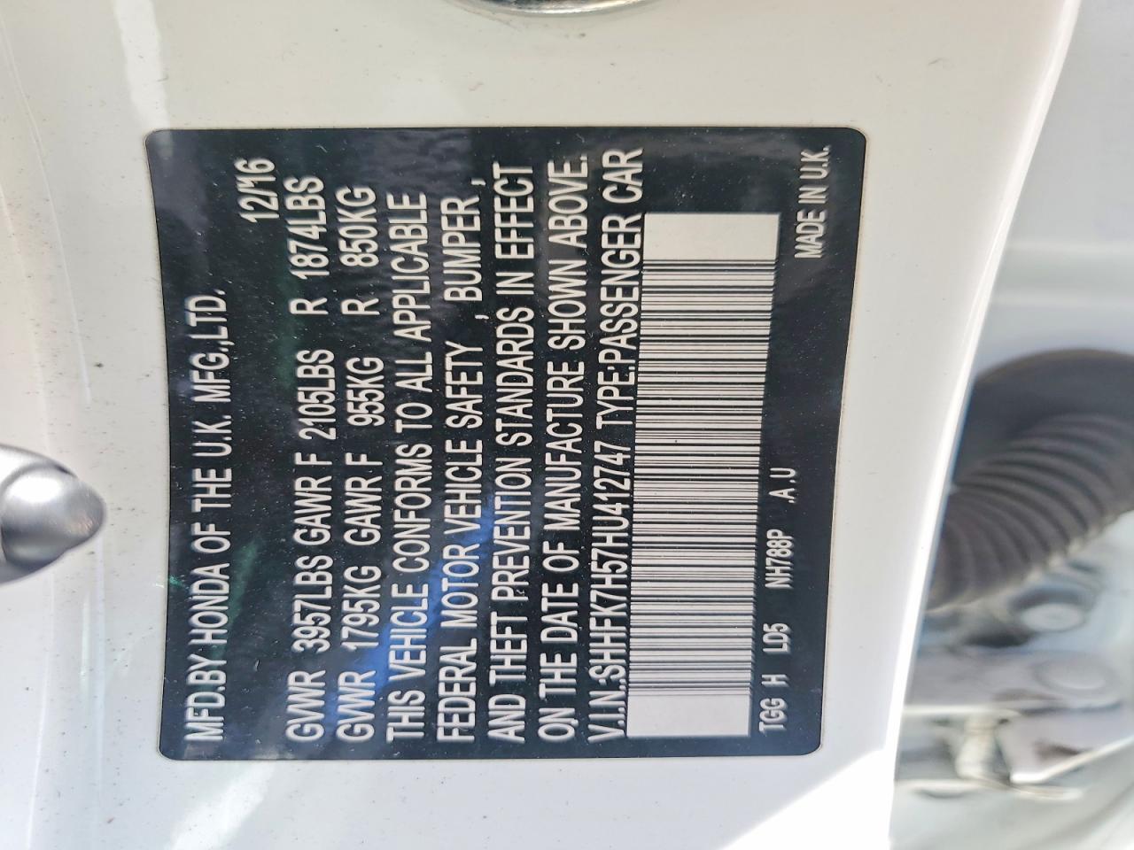 2017 Honda Civic Ex - zdjęcie 12