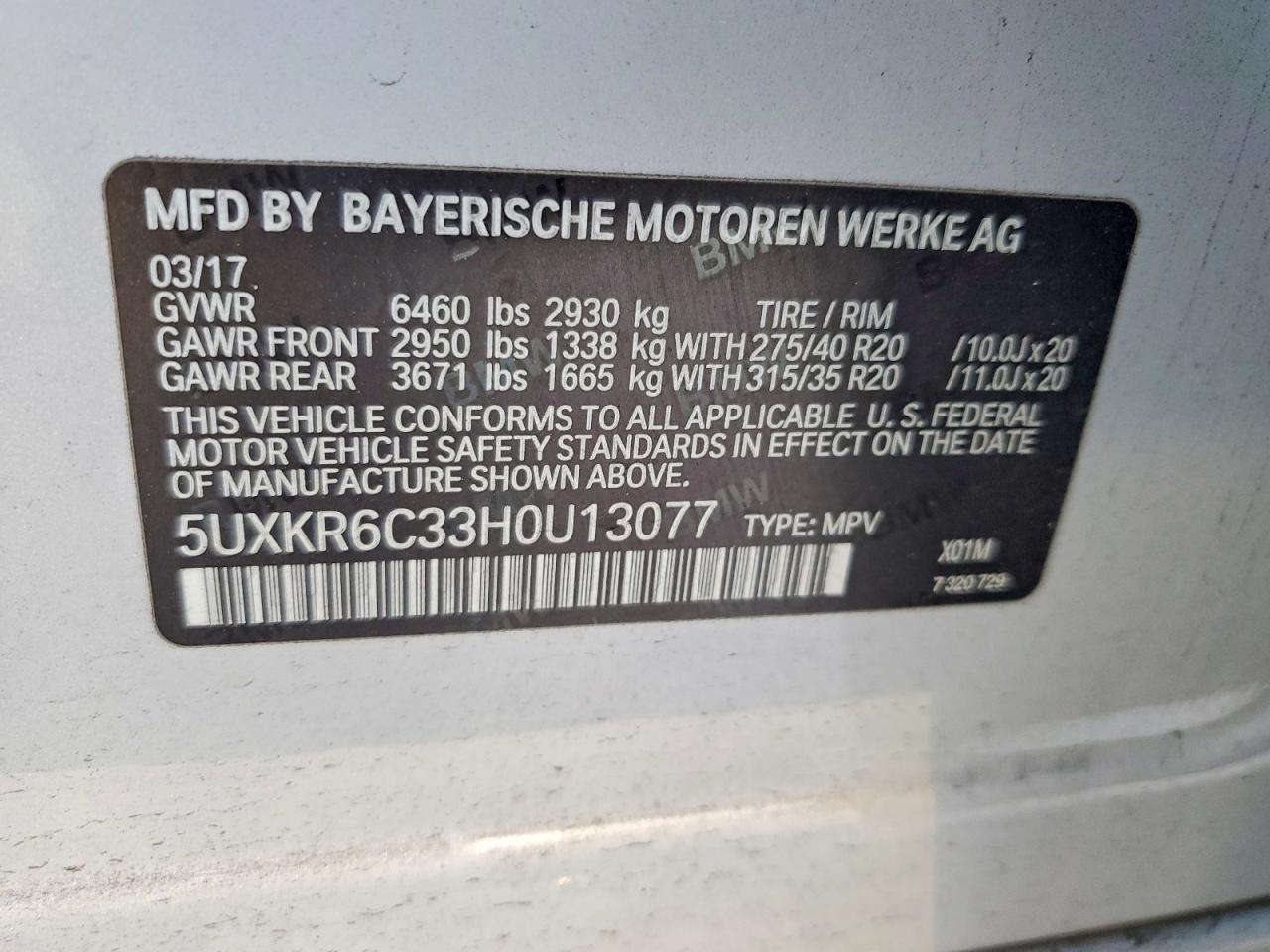 2017 BMW X5 xDrive50I - zdjęcie 13