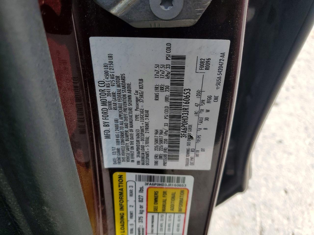 2018 Ford Fusion Se - zdjęcie 12