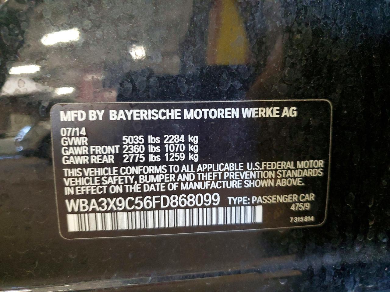 2015 BMW 335 Xigt - zdjęcie 12