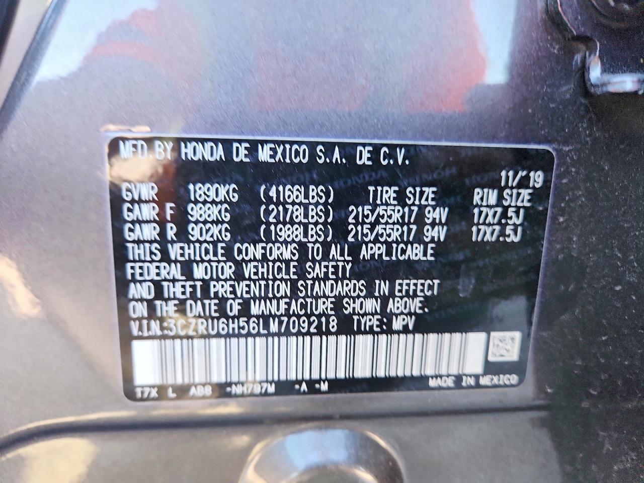 2020 Honda Hr-V Ex - zdjęcie 13