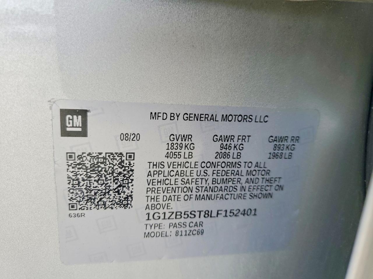 2020 Chevrolet Malibu Ls - zdjęcie 12