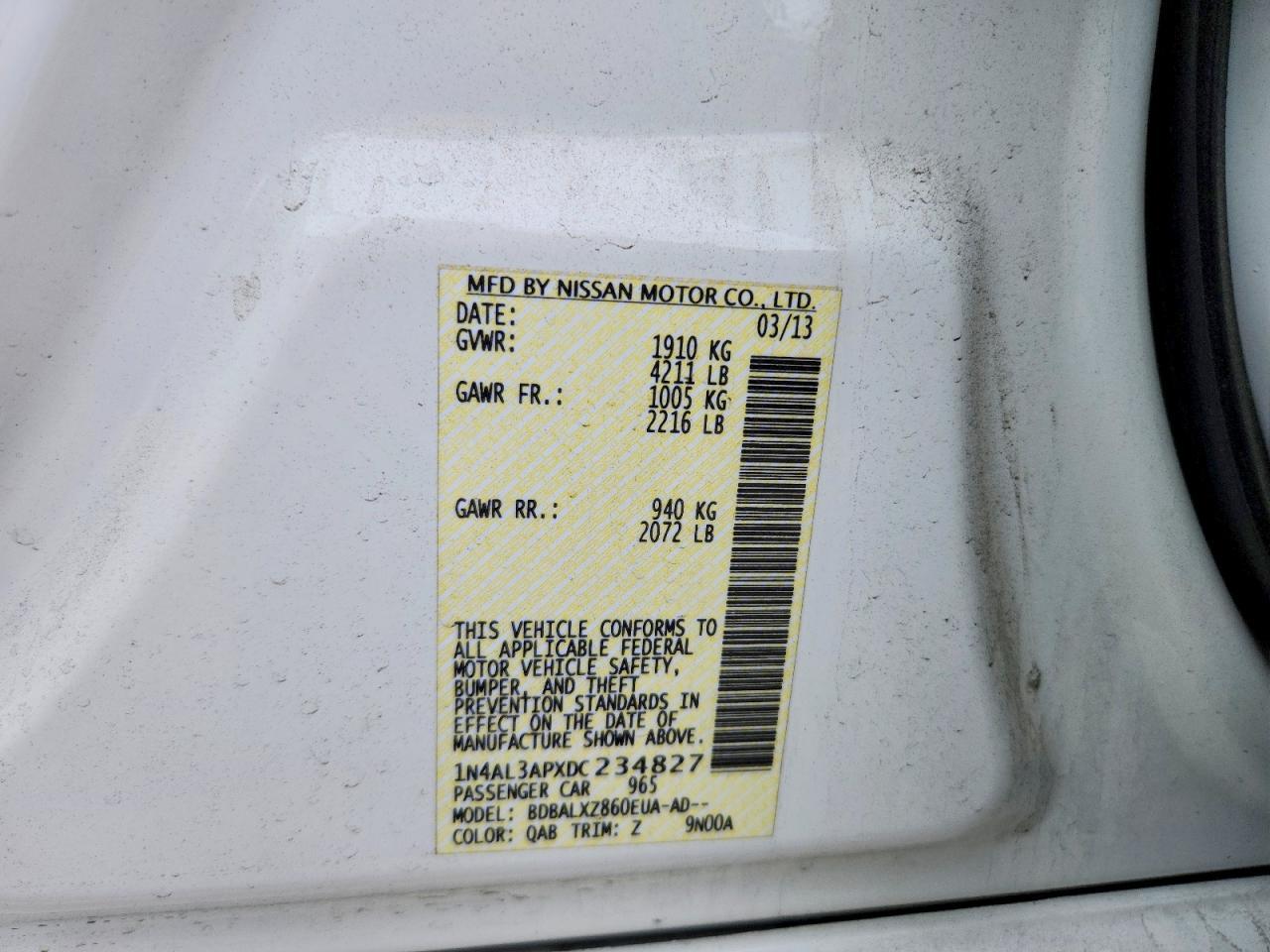 2013 Nissan Altima 2.5 - zdjęcie 12