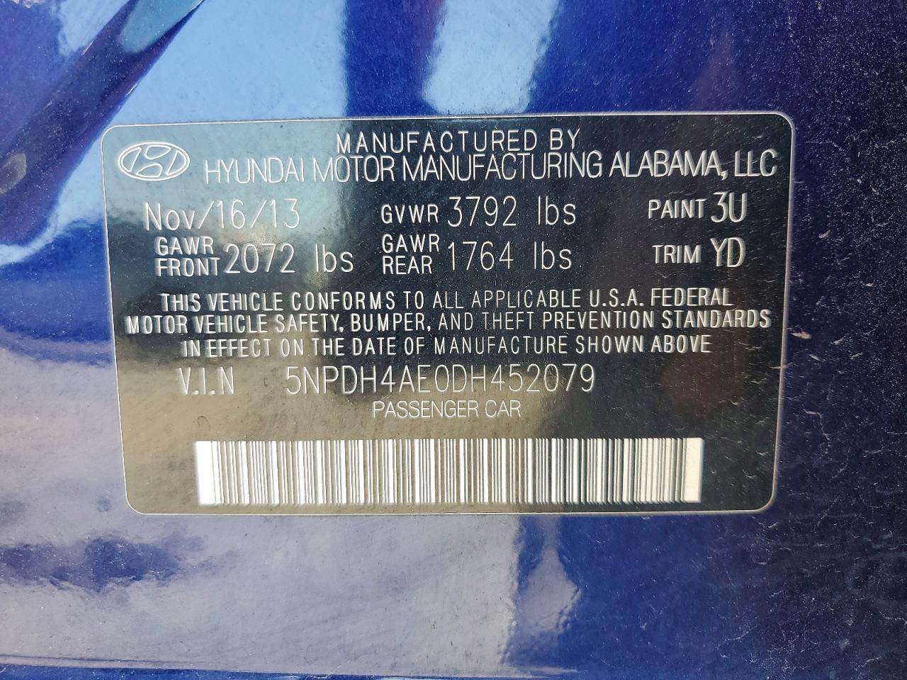 2013 Hyundai Elantra Gls - zdjęcie 12