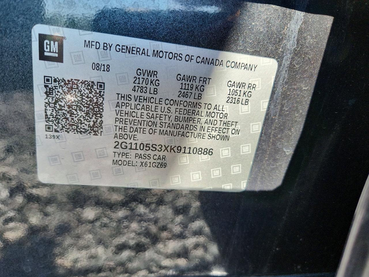 2019 Chevrolet Impala Premier - zdjęcie 13
