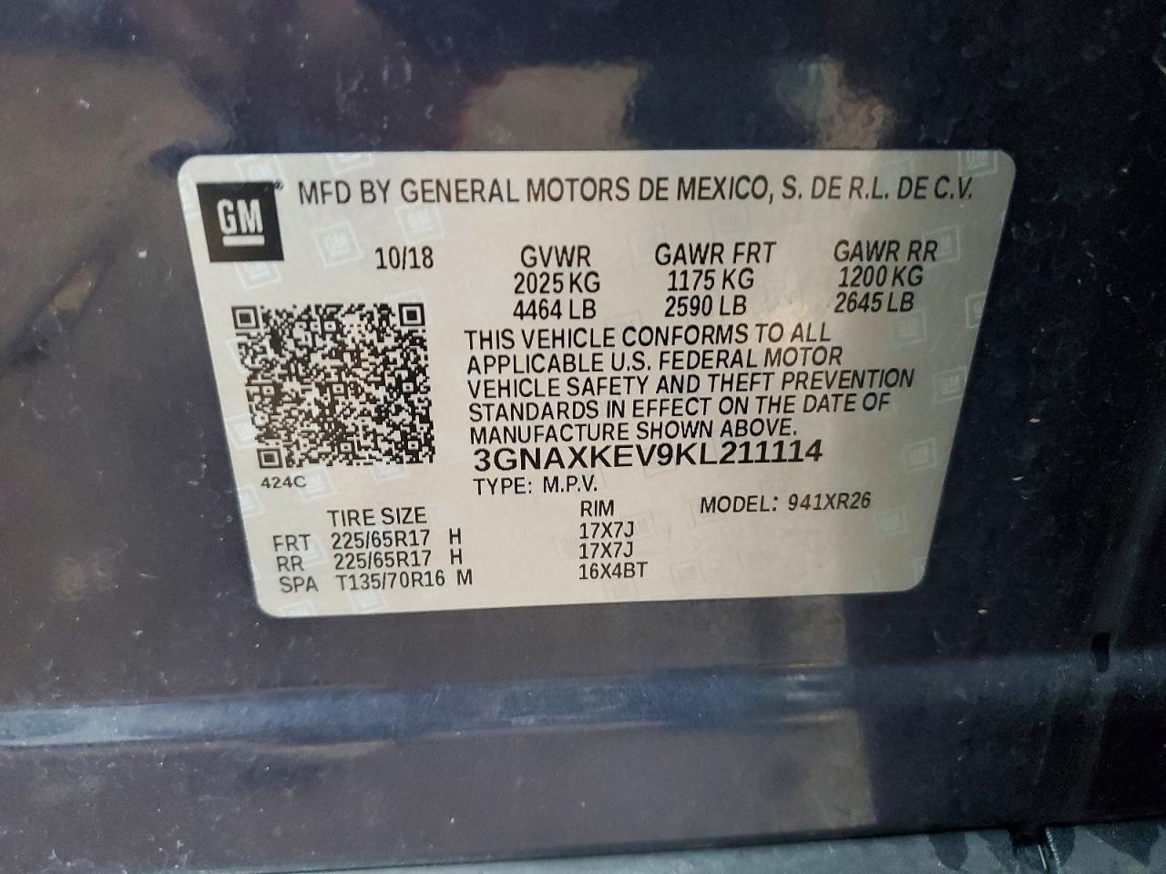 2019 Chevrolet Equinox Lt - zdjęcie 12