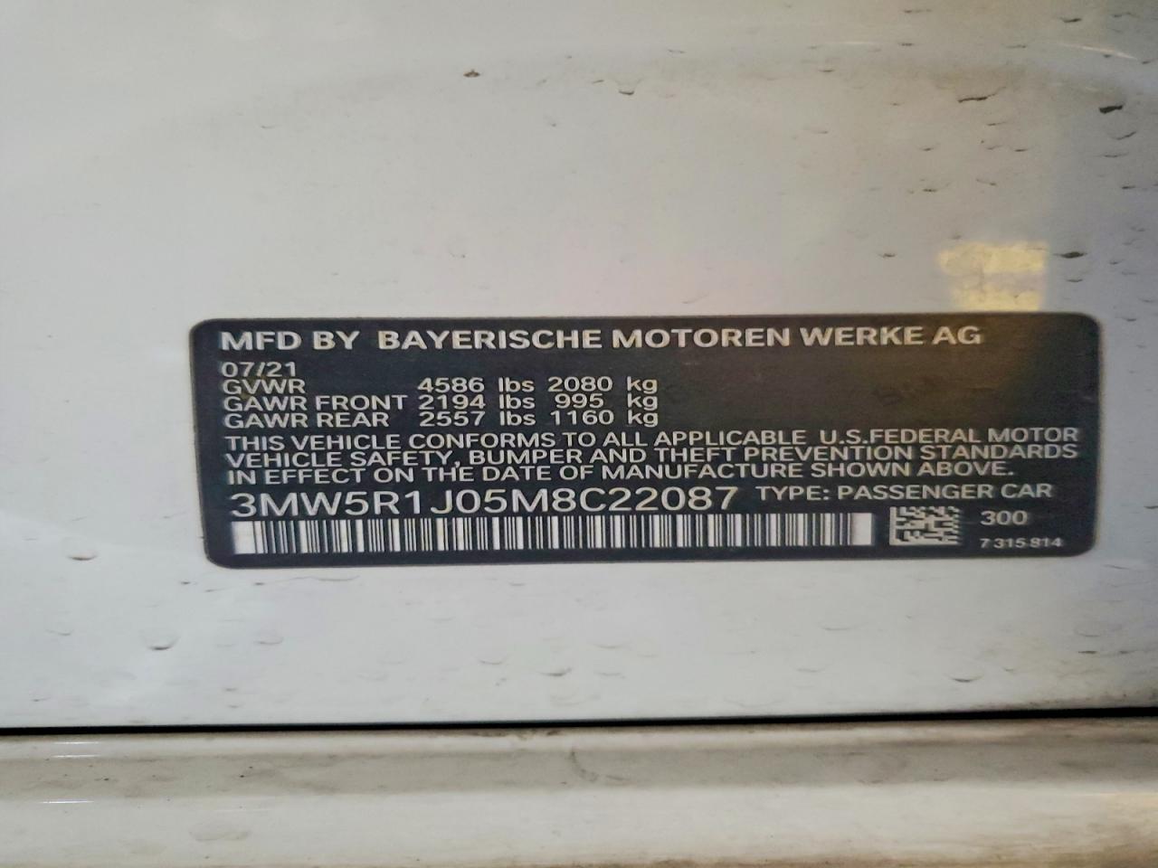 2021 BMW 330I - zdjęcie 12