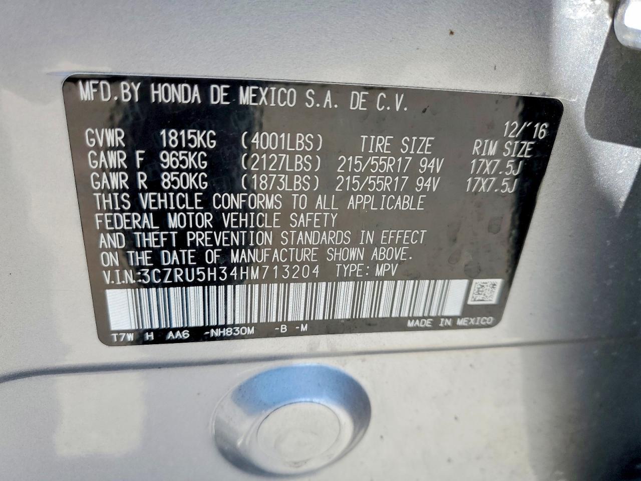 2017 Honda Hr-V - zdjęcie 13