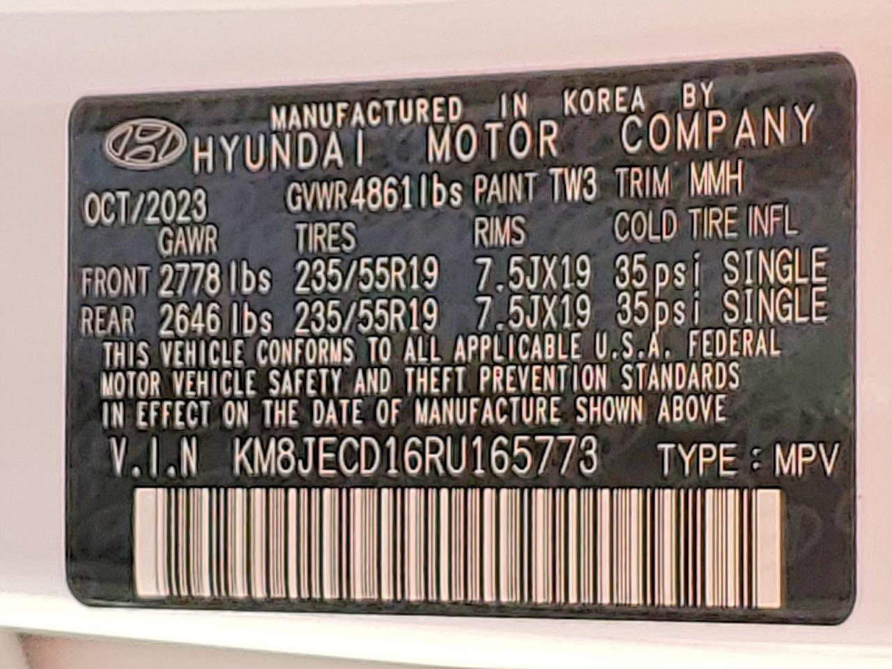 2024 Hyundai Tucson Limited - zdjęcie 13