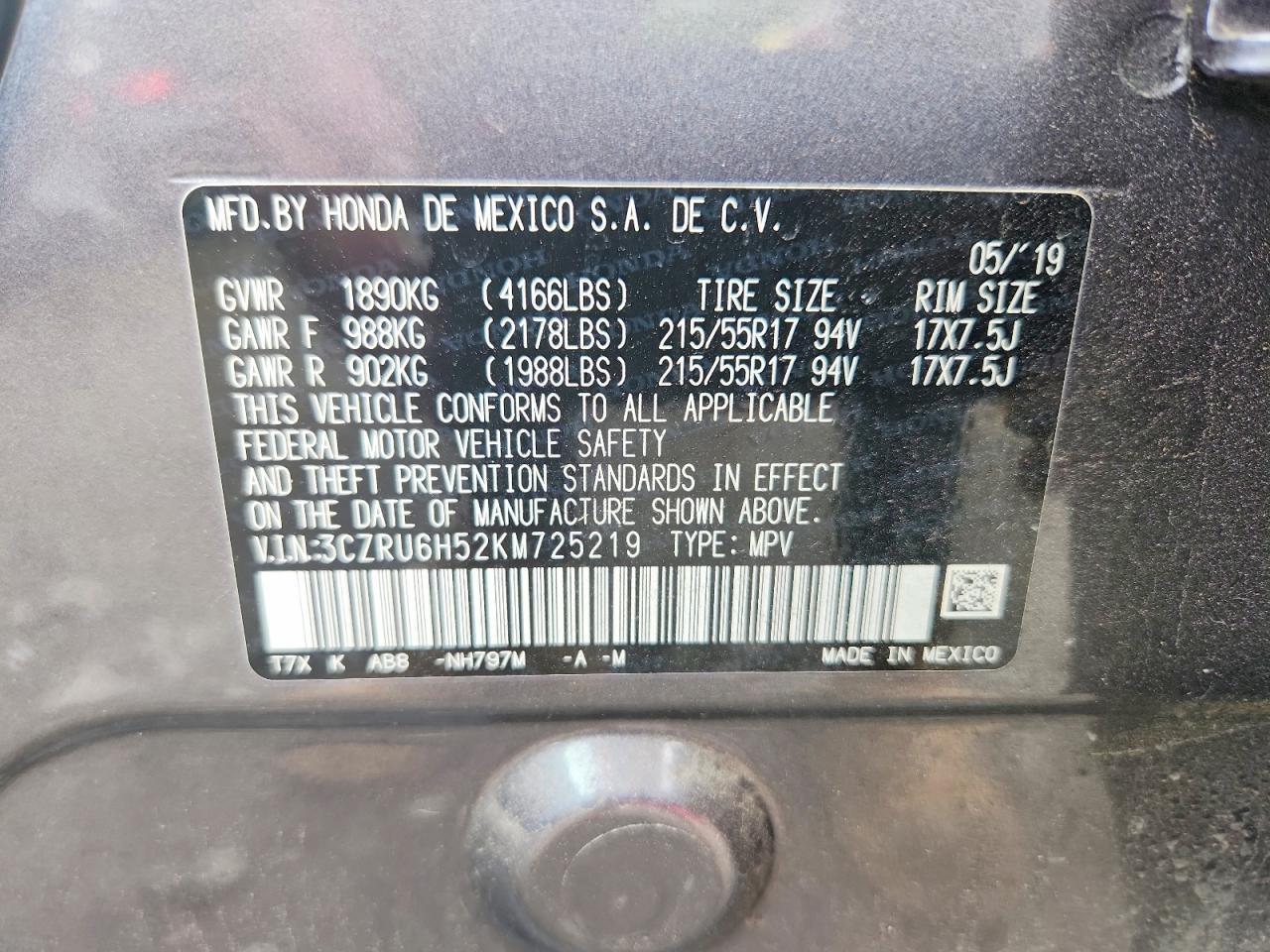 2019 Honda Hr-V Ex - zdjęcie 13