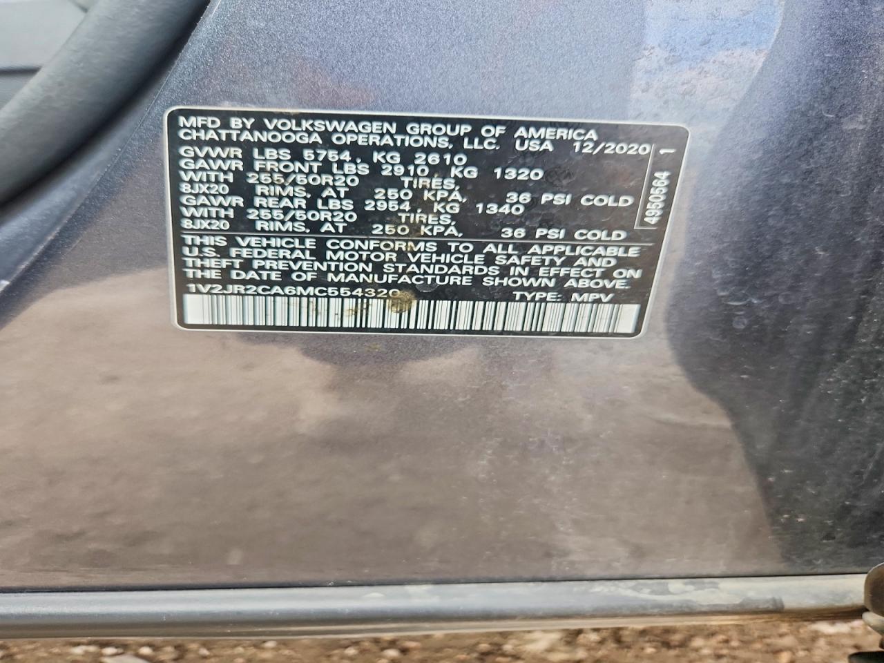 2021 Volkswagen Atlas Se - zdjęcie 14