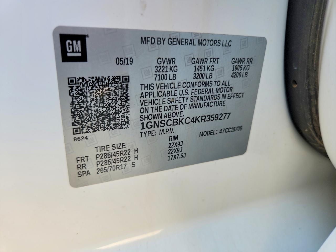2019 Chevrolet Tahoe C1500 Lt - zdjęcie 13
