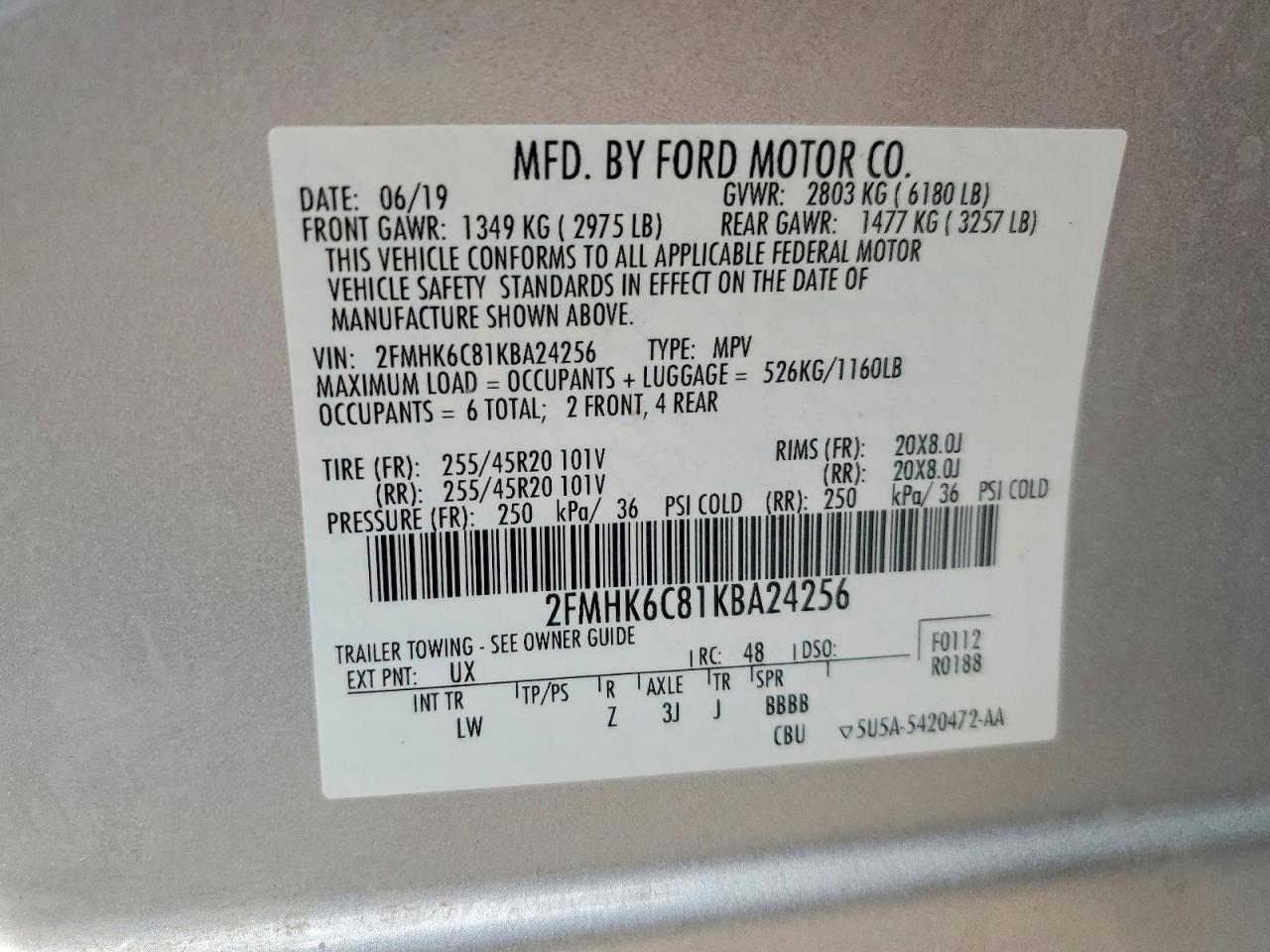 2019 Ford Flex Sel - zdjęcie 13