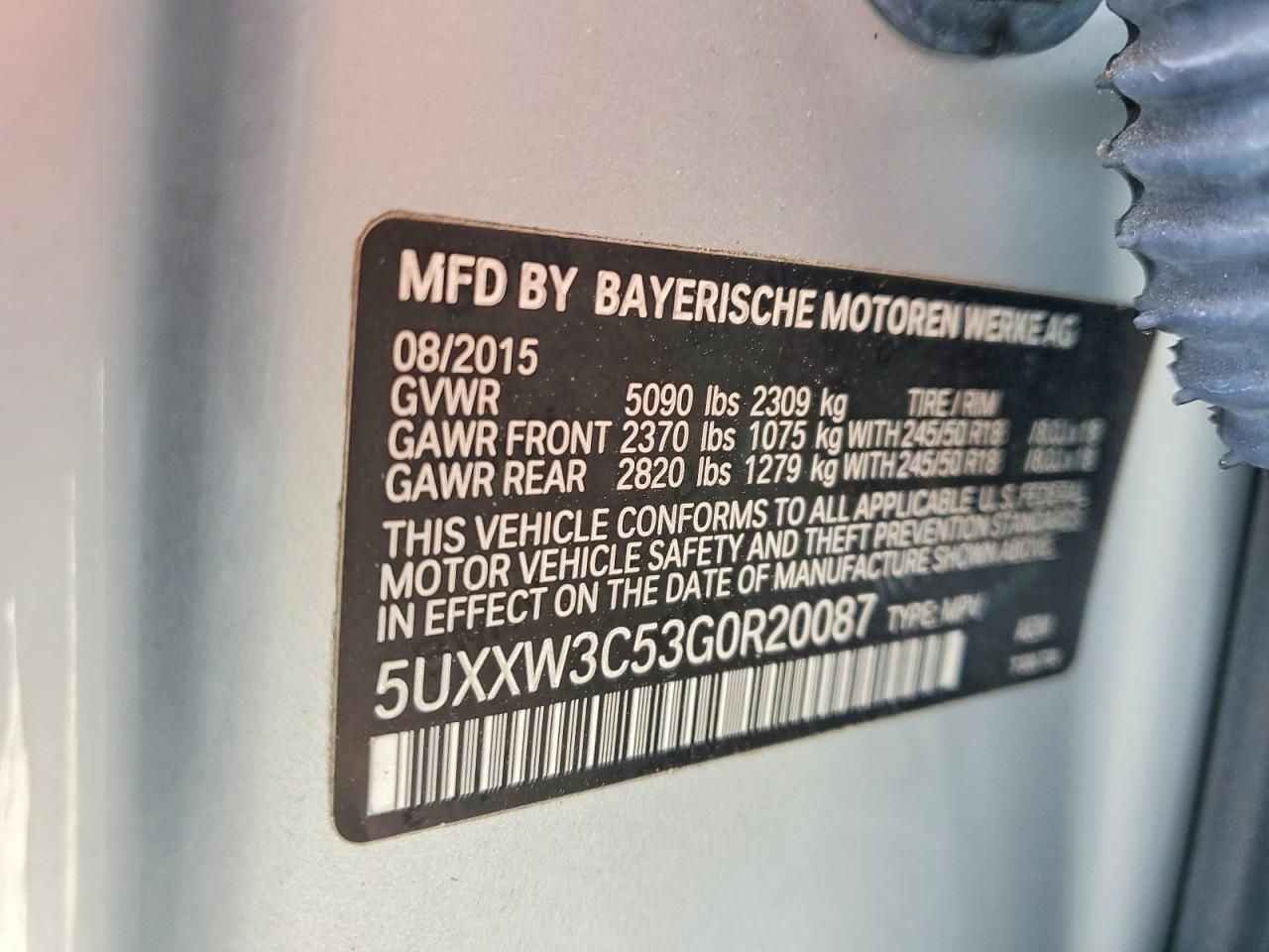 2016 BMW X4 xDrive28I - zdjęcie 12