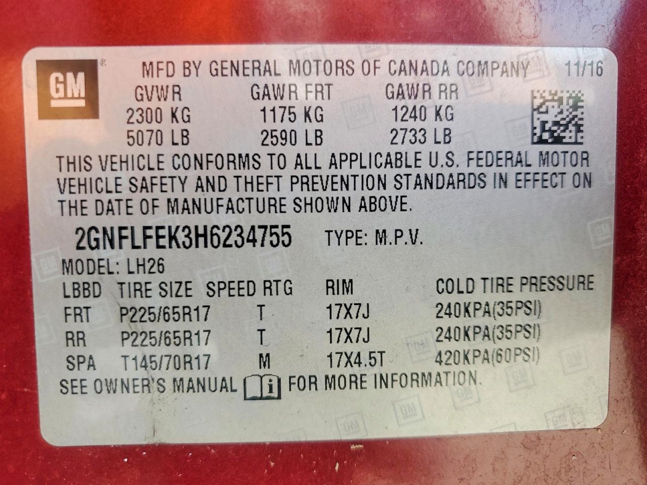 2017 Chevrolet Equinox Lt - zdjęcie 12
