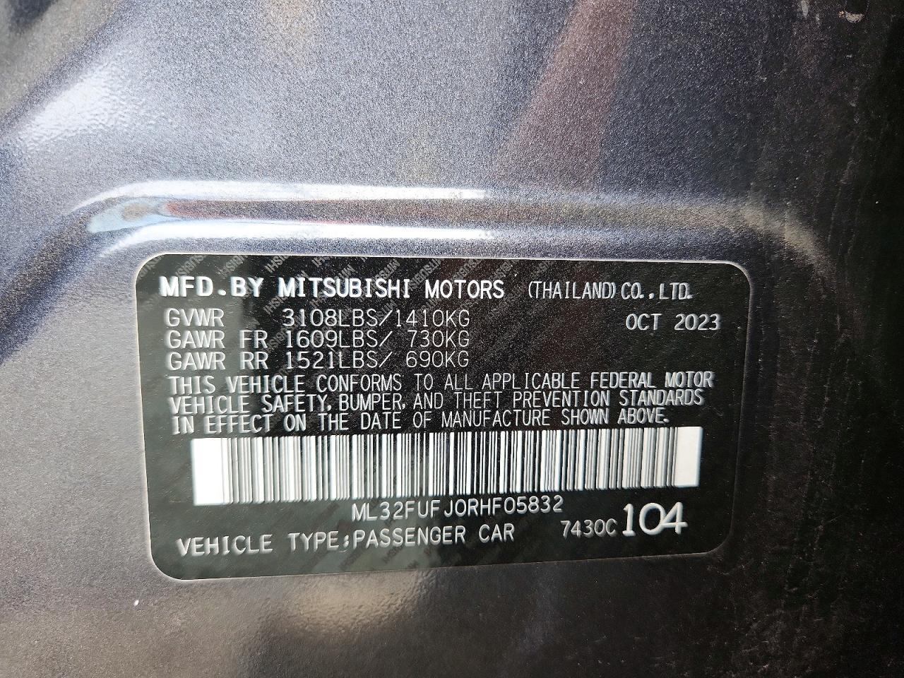 2024 Mitsubishi Mirage G4 Es - zdjęcie 13