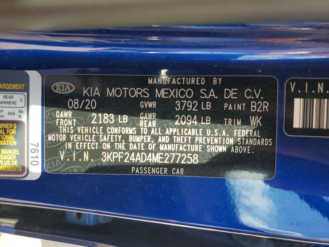 2021 Kia Forte Lxs - zdjęcie 12