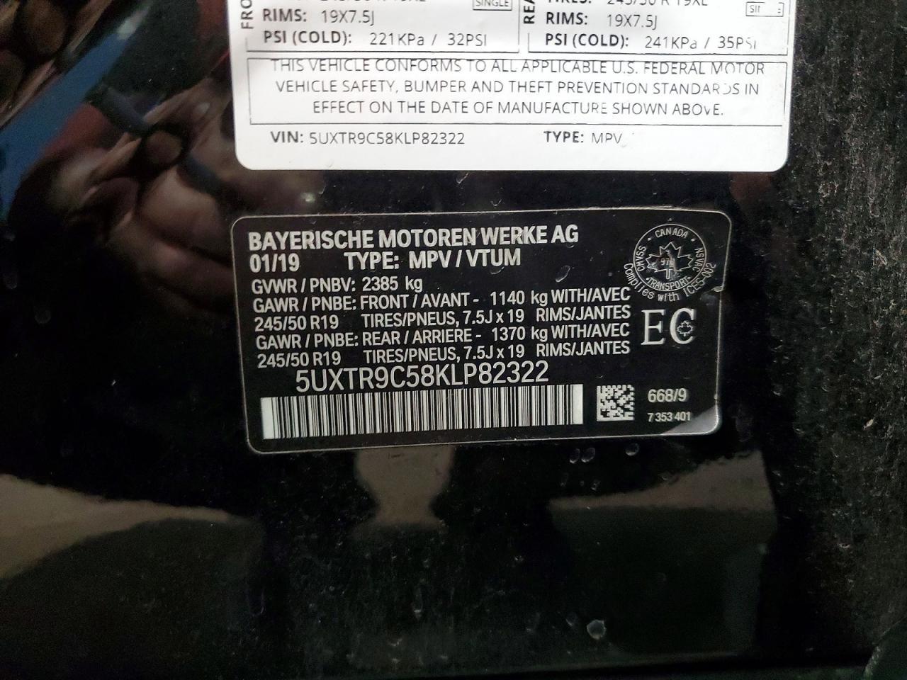 2019 BMW X3 xDrive30I - zdjęcie 13