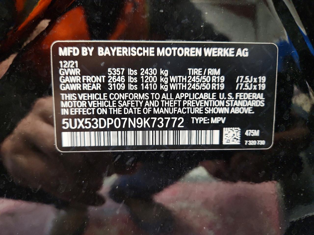 2022 BMW X3 xDrive30I - zdjęcie 13