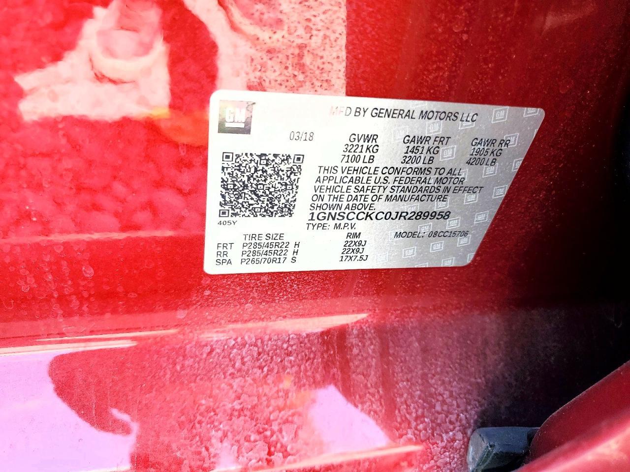 2018 Chevrolet Tahoe C1500 Premier - zdjęcie 13