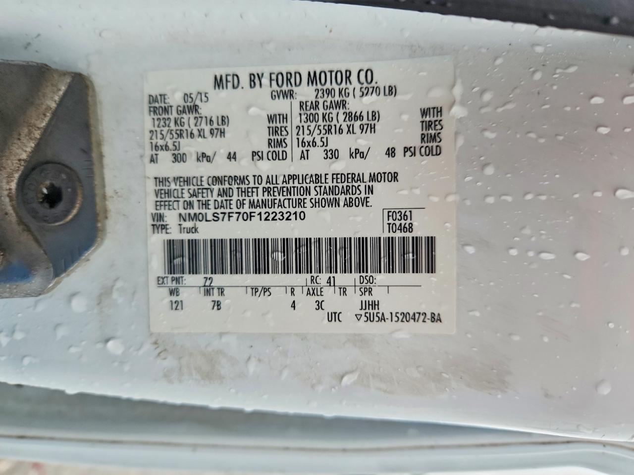 2015 Ford Transit Connect Xlt - zdjęcie 12