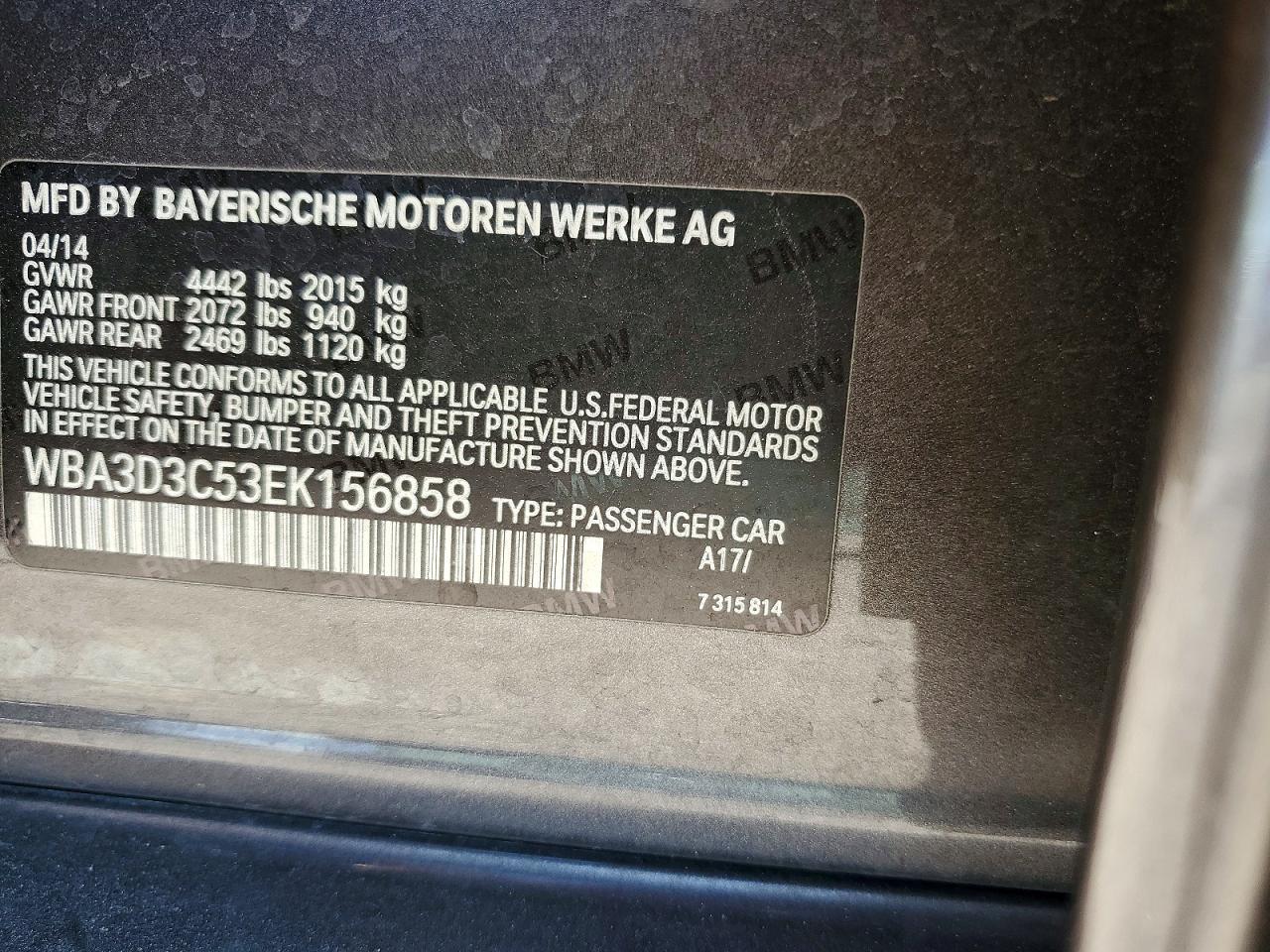 2014 BMW 328 D - zdjęcie 12
