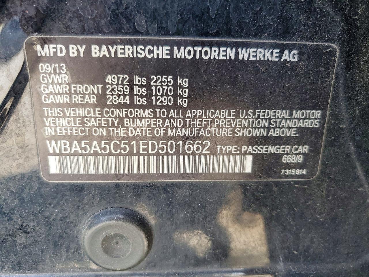 2014 BMW 528 I - zdjęcie 12