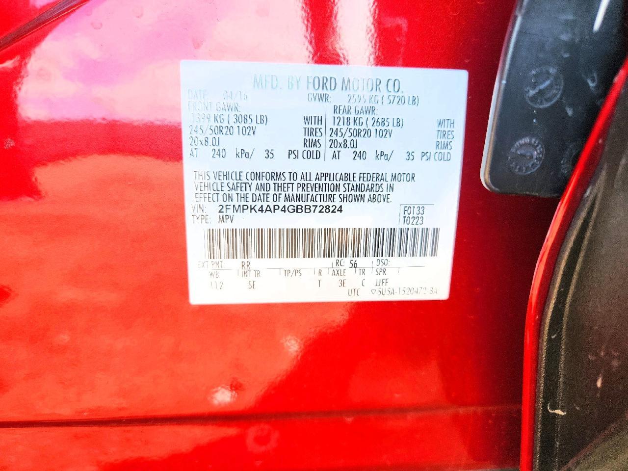 2016 Ford Edge Sport - zdjęcie 13