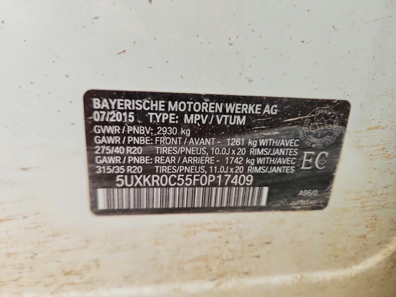 2015 BMW Truck/Van X5 35I 4Dr Awd - zdjęcie 13