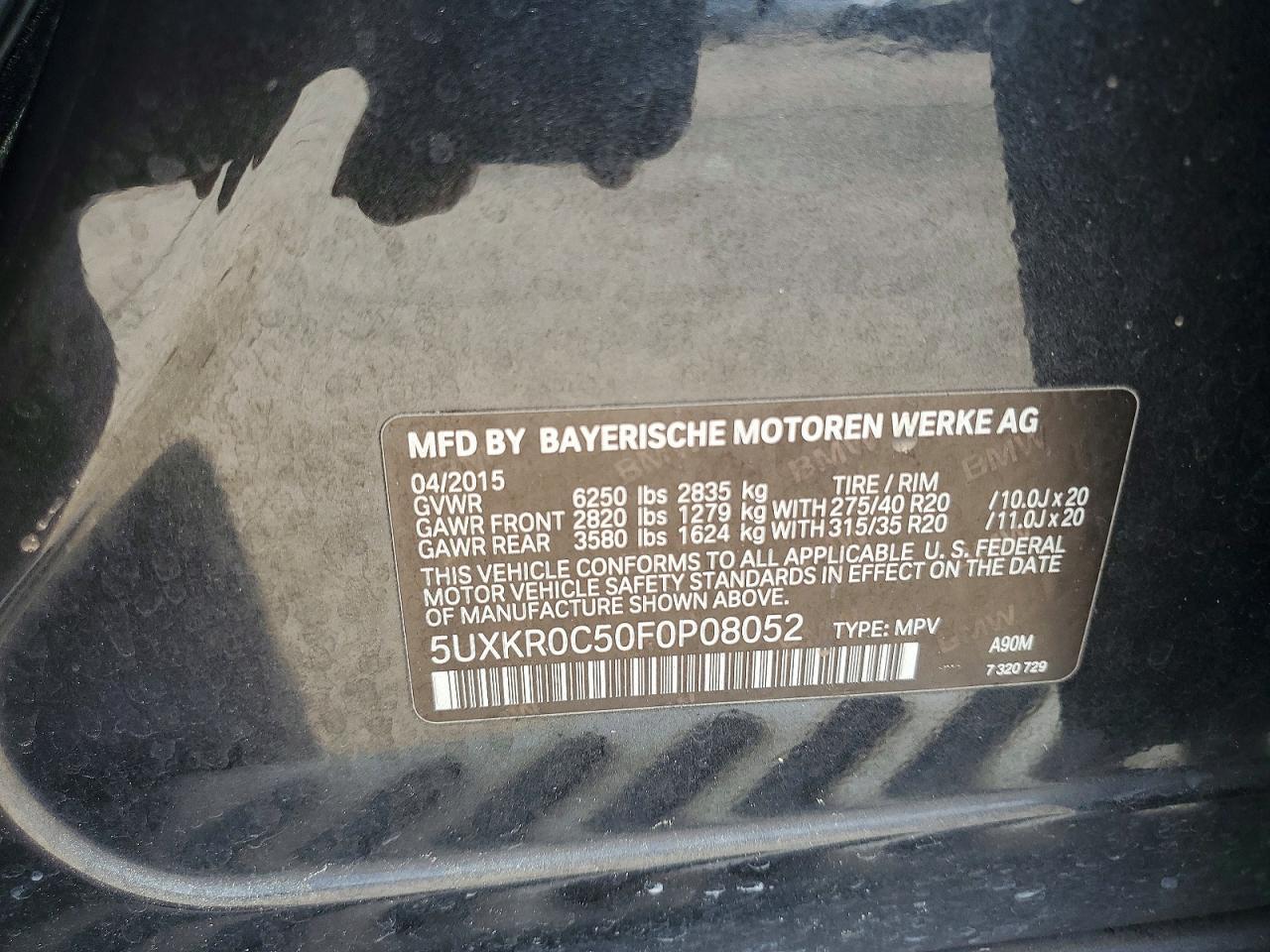 2015 BMW X5 xDrive35I - zdjęcie 12
