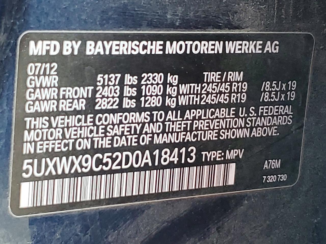 2013 BMW X3 xDrive28I - zdjęcie 13
