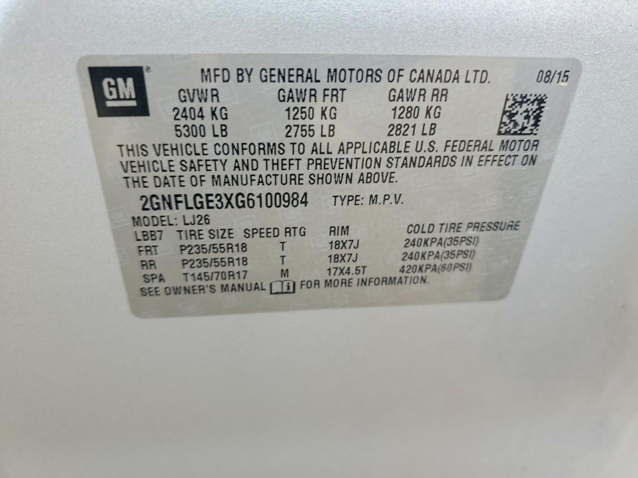 2016 Chevrolet Equinox Ltz - zdjęcie 13