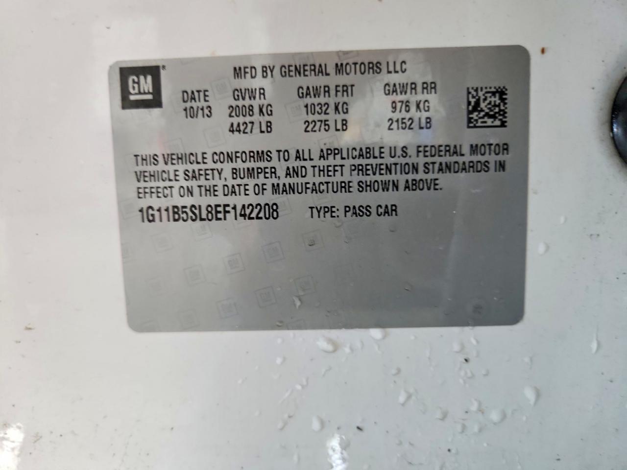 2014 Chevrolet Malibu Ls - zdjęcie 12