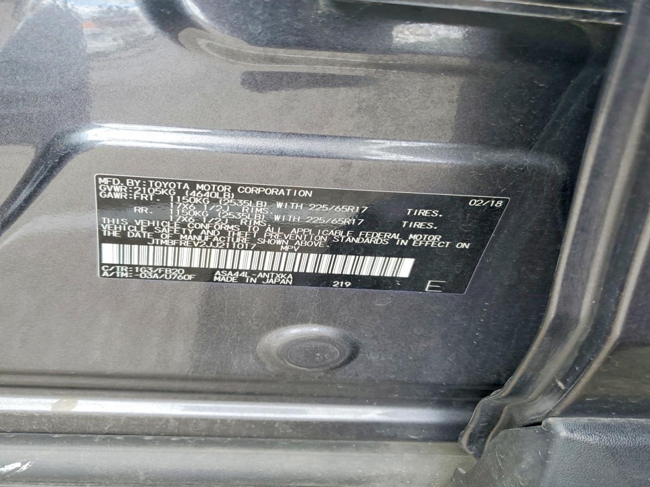 2018 Toyota Rav4 Le - zdjęcie 13