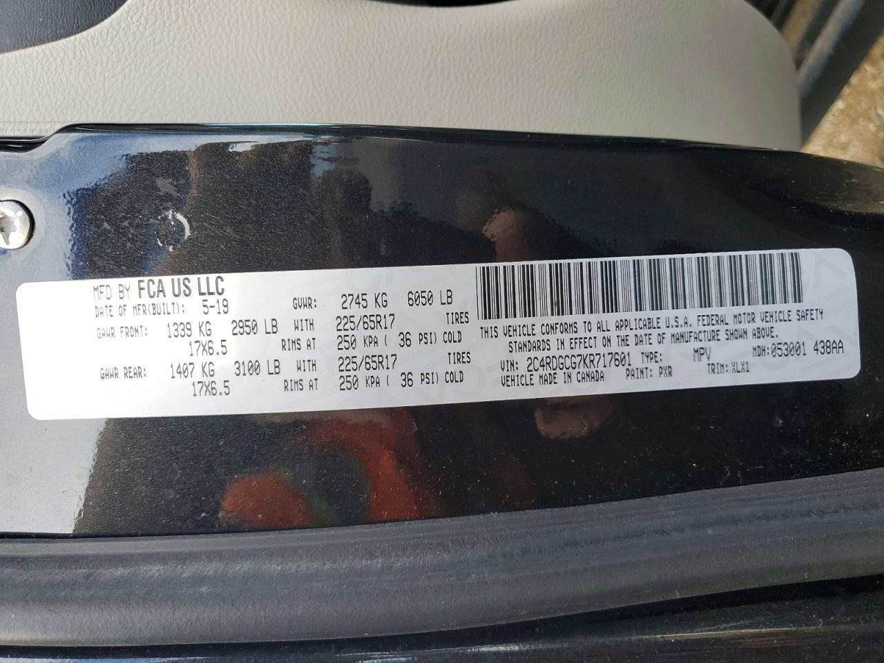 2019 Dodge Grand Caravan Sxt - zdjęcie 13