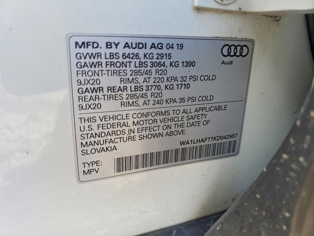 2019 Audi Q7 Premium Plus - zdjęcie 14