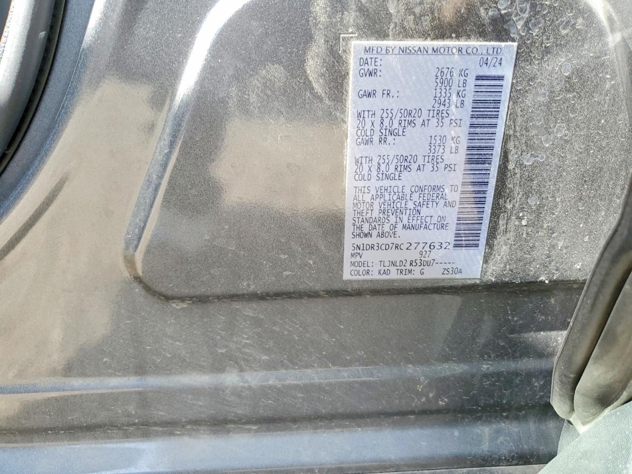 2024 Nissan Pathfinder Sl - zdjęcie 13