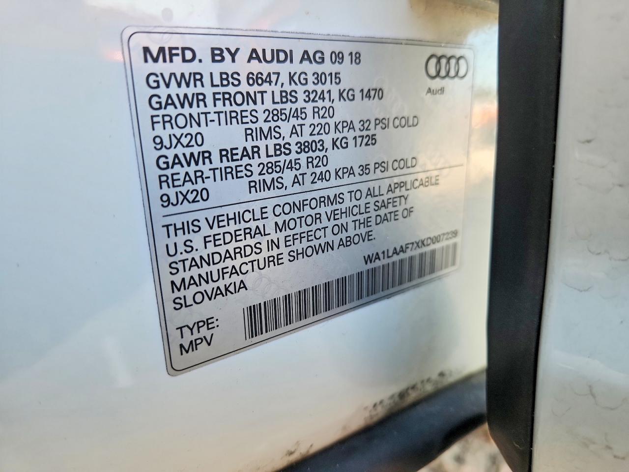 2019 Audi Q7 Premium Plus - zdjęcie 13