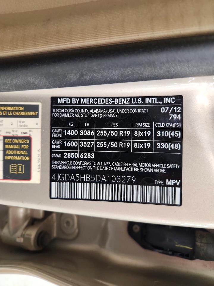 2013 Mercedes-Benz Ml 350 4Matic - zdjęcie 13