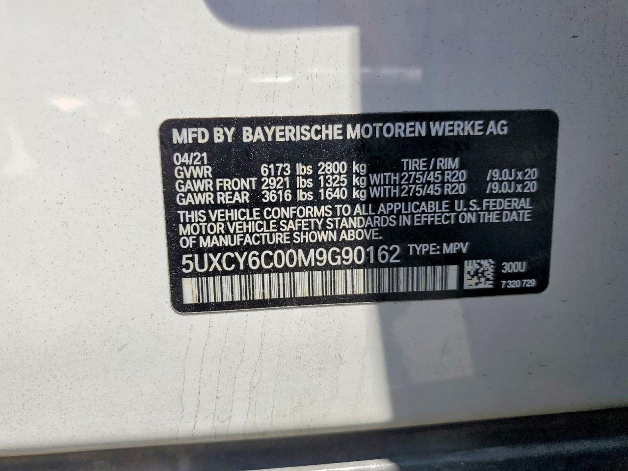 2021 BMW X6 xDrive40I - zdjęcie 14