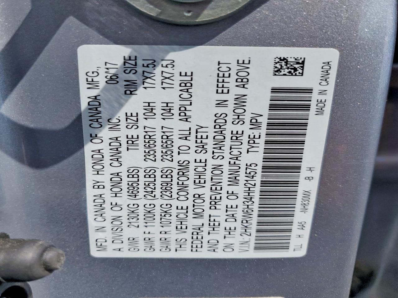 2017 Honda Cr-V Lx - zdjęcie 13