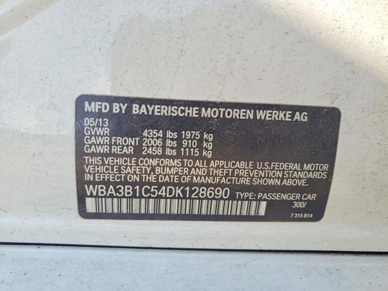 2013 BMW 320 I - zdjęcie 12
