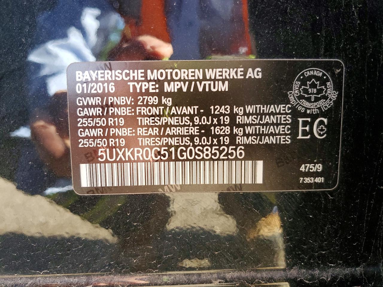 2016 BMW X5 xDrive35I - zdjęcie 13