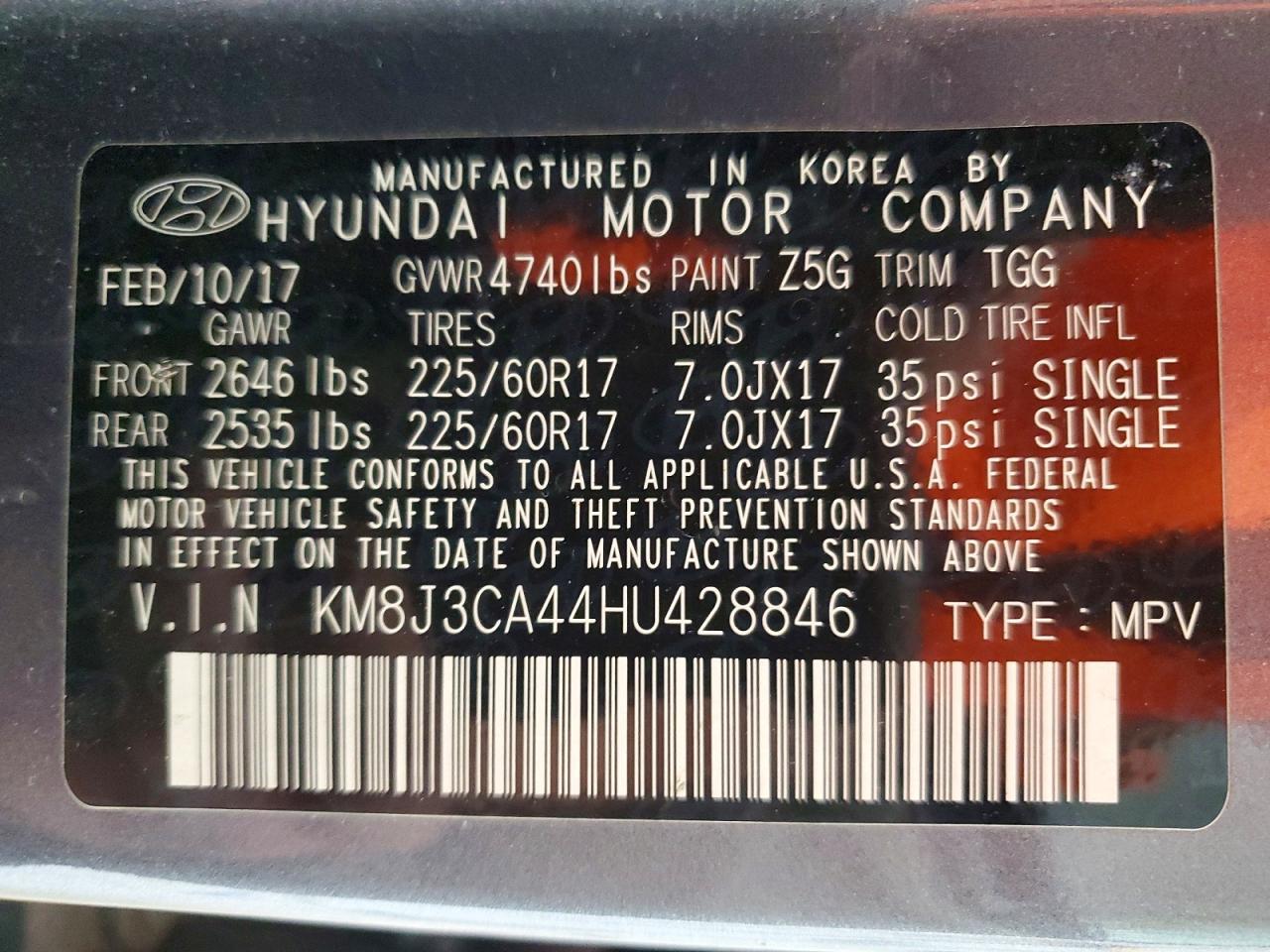 2017 Hyundai Tucson Se - zdjęcie 13
