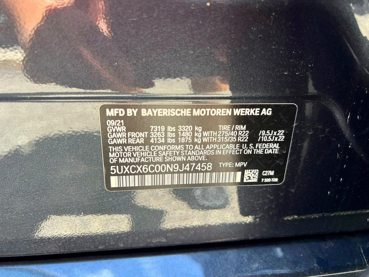 2022 BMW X7 M50I - zdjęcie 10