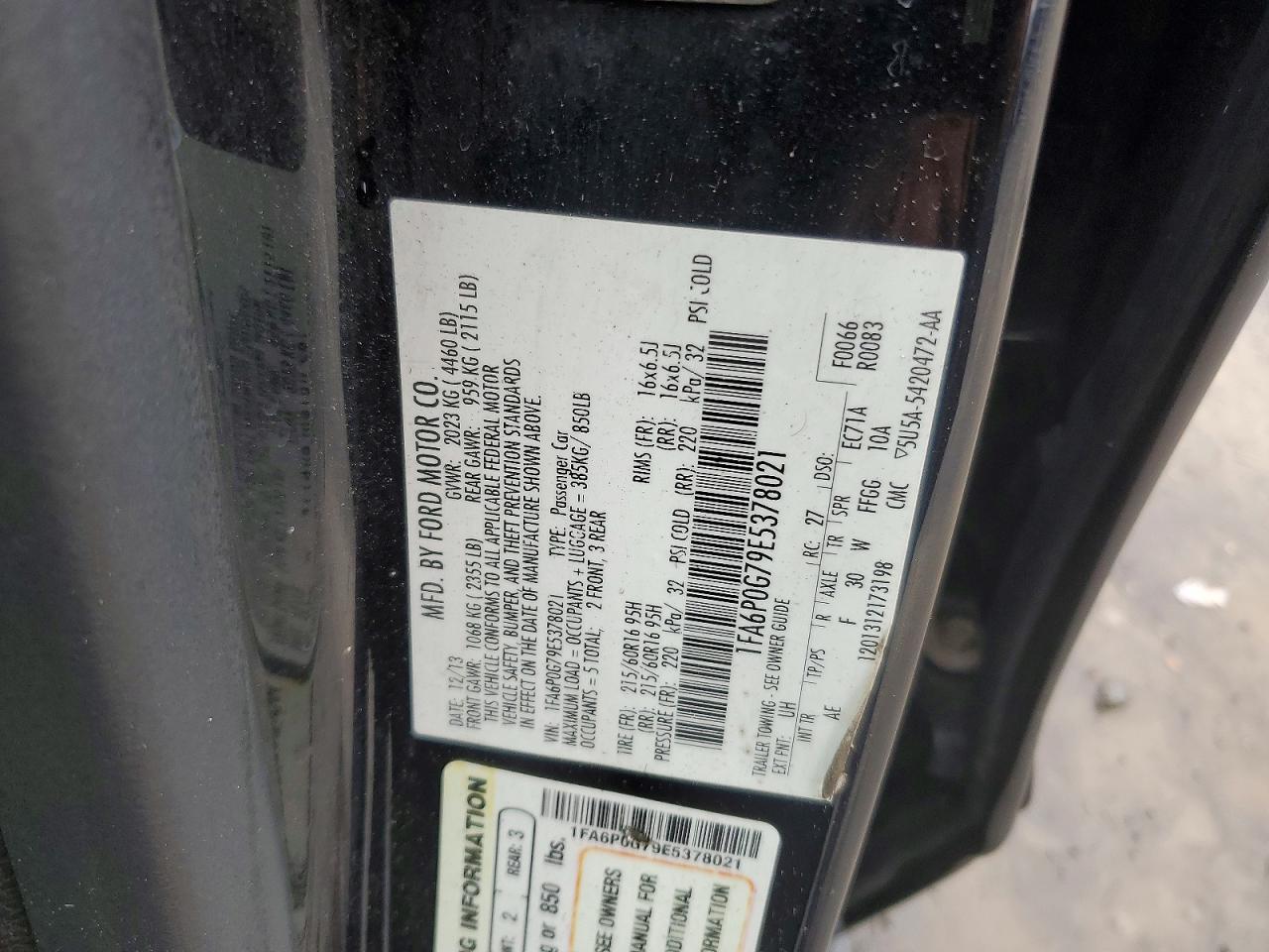 2014 Ford Fusion S - zdjęcie 12