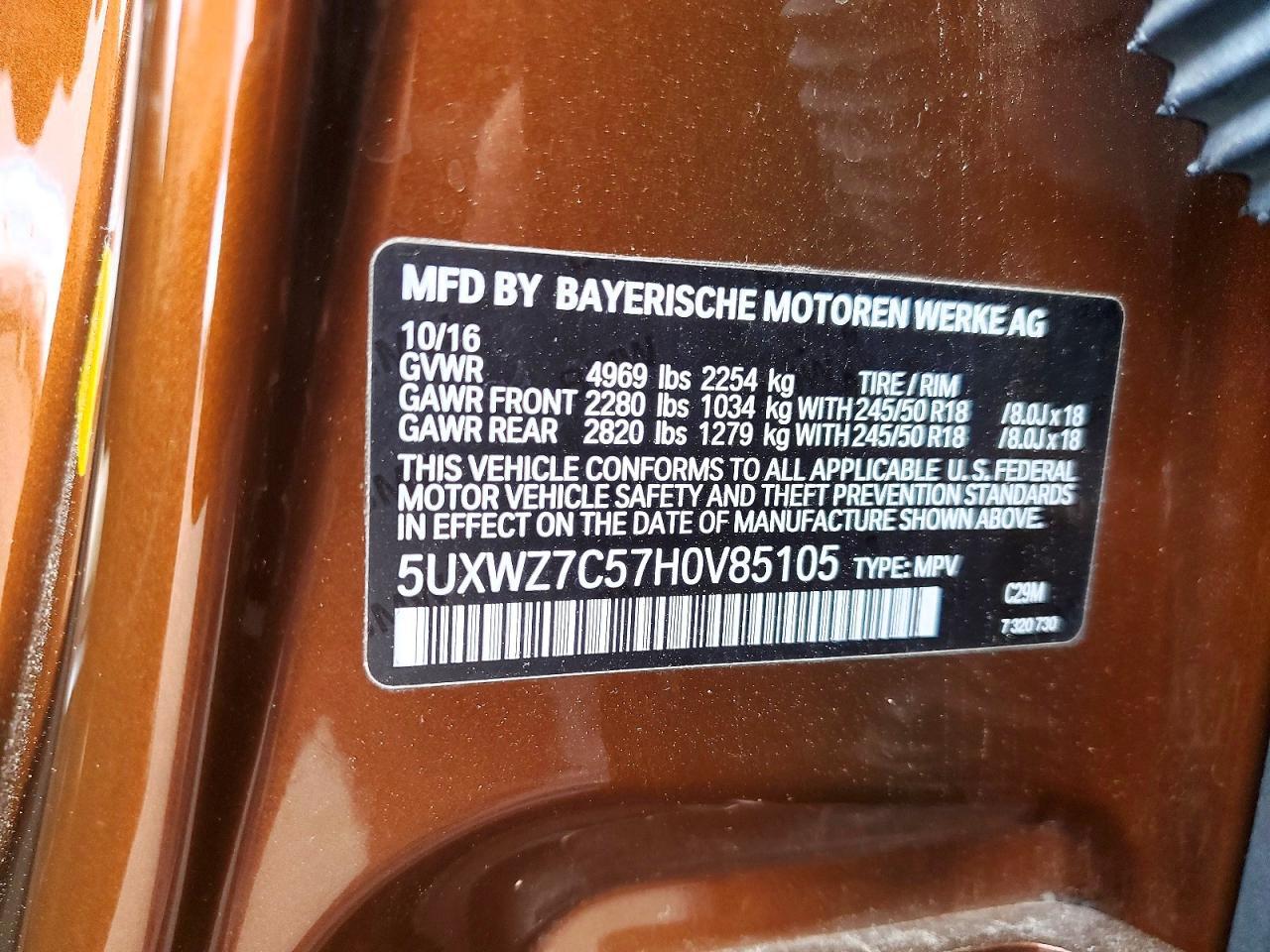 2017 BMW X3 Sdrive28I - zdjęcie 13