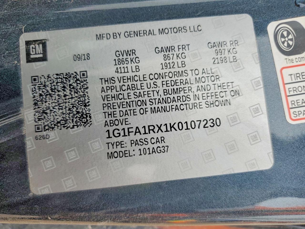 2019 Chevrolet Camaro Ls - zdjęcie 12