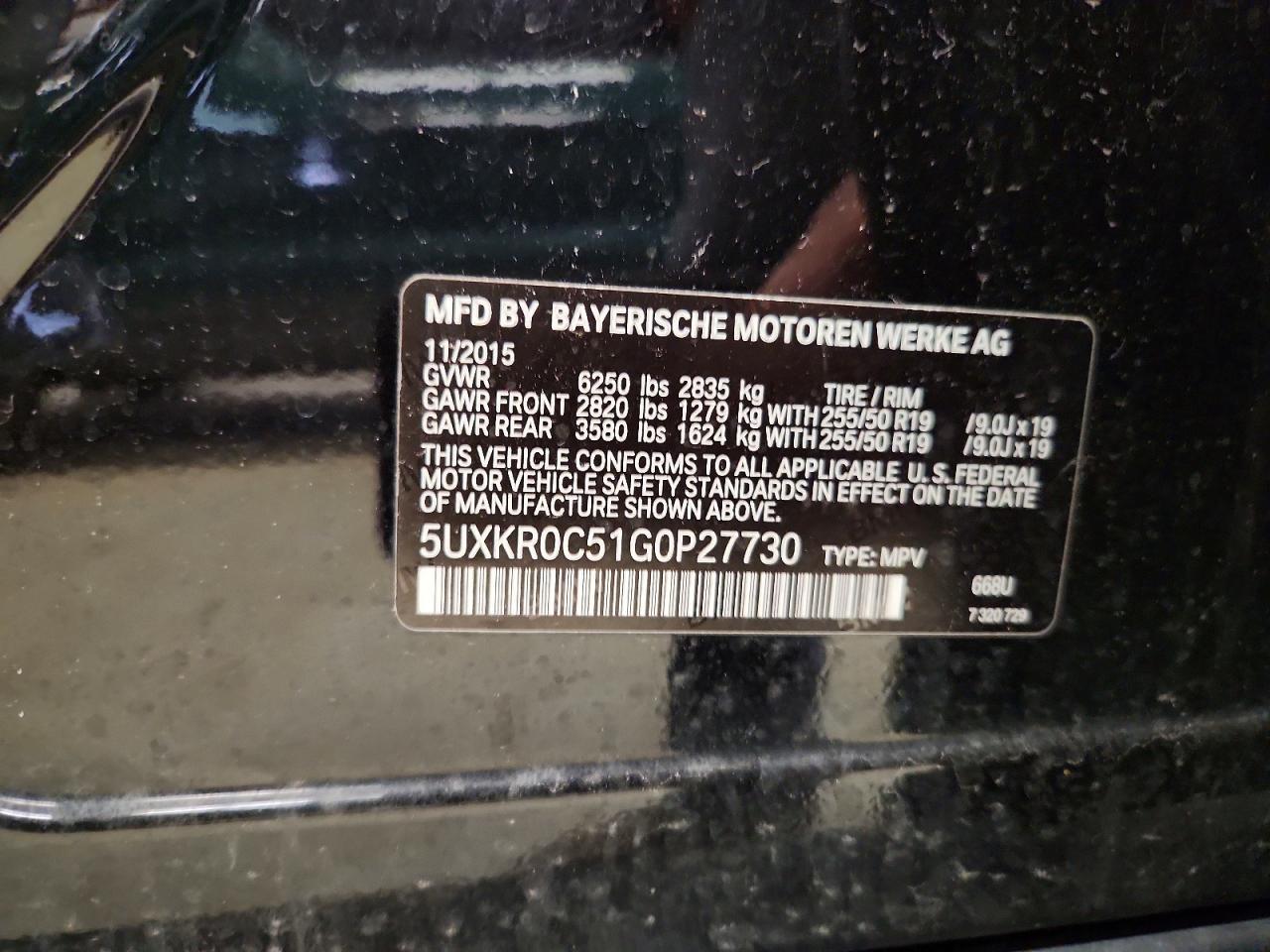 2016 BMW X5 xDrive35I - zdjęcie 13